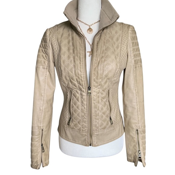 Guess faux leather moto Jacket  XS - Picture 1 of 9